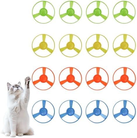 Andiker 16 PCS Cat Fetch Toy Refills, Colorful Interactive Kitten Toy by Andiker-ServingforYou