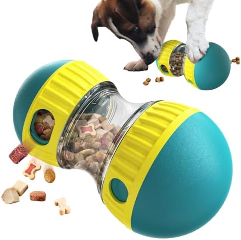 BSISUERM Dog Puzzle Toy Adjustable Treat Dispensing Ball Food Dispenser Tough by BSISUERM
