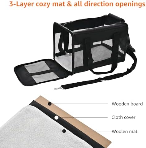 Amazon Basics Airline Approved Soft-Sided Mesh Pet Travel Carrier - Image 2