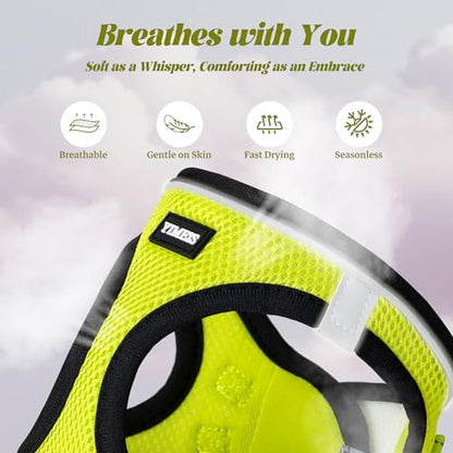 No Pull Dog Puppy Harness and Leash Set Reflective Mesh Vest XX-Small - Image 3