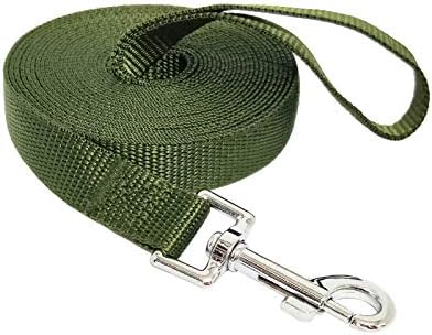 Nylon Training Dog Leash for Small Medium Large Dogs, 15ft 20ft 30ft 50ft Long by FancyCorgi