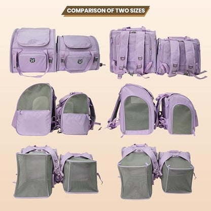 Lollimeow Expandable Large Cat Carrier Backpack, Supports up to 14 lbs - Image 7