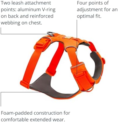 Ruffwear, Front Range Dog Chest Harness, Blaze Orange - Image 3
