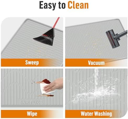 Silicone Cat Litter Box Mat 27"x 27" Extra Large Cat Rubber Mat - Image 4