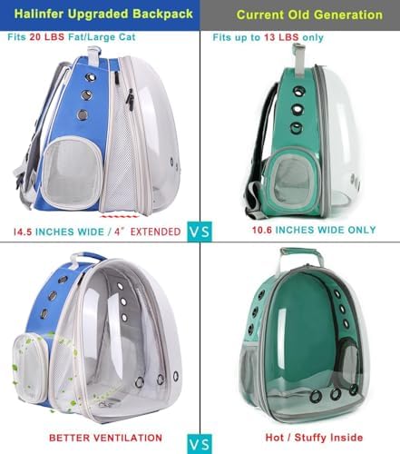 Large Cat Backpack Carrier, Front Extension - Image 4