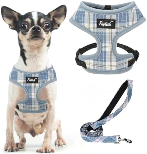 PUPTECK Small Dog Harness and Leash Set No Pull by PUPTECK