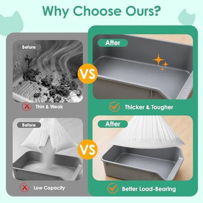 Robot Cat Litter Box Liners, 2.8 MIL Thick - Image 4