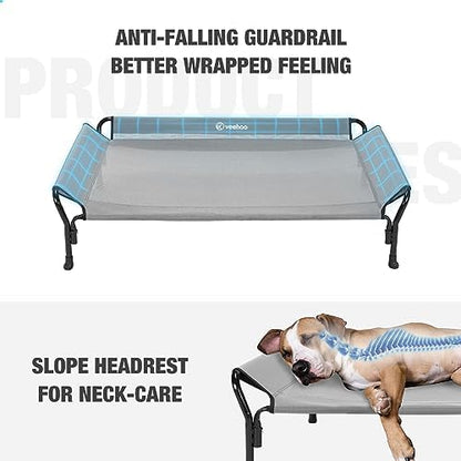 Veehoo Cooling Elevated Dog Bed, Raised Dog Cot - Image 2