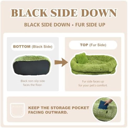 WROS Human Dog Bed for Adult, GrassGreen - Image 3