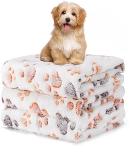 1 Pack 3 Blankets Fluffy Premium Fleece Soft Pet Blanket Flannel Throw by Unknown