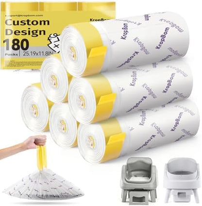 180 Count Cat Litter Box Bags Compatible by KropBom