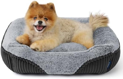 Bedsure Washable Dog Bed Small Dog＆Cat Rectangle Kitten Puppy Bed - Image 2