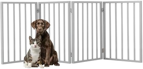 Pet Gate - 4-Panel Indoor Foldable Dog Fence by PETMAKER