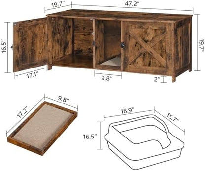 MAHANCRIS Cat Litter Box Enclosure - Image 4