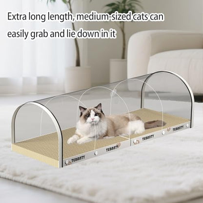 3 Function in 1 Cardboard Cat Scratcher Board, 31.5 in Cat Scratcher House - Image 5