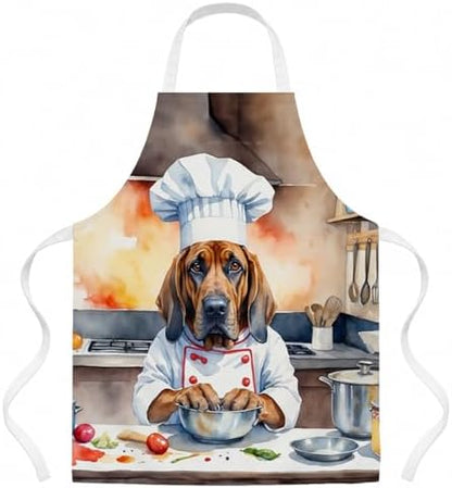 Caroline's Treasures Bloodhound The Chef Apron Cooking Kitchen Server Baking by CarolinesTreasures