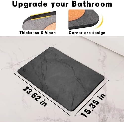 Stone Bath Mat Diatomaceous Earth Shower Mat - Image 2