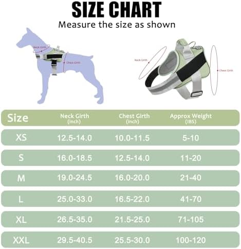 Bolux Dog Harness, No-Pull Reflective Dog Vest, Breathable Adjustable Pet - Image 4