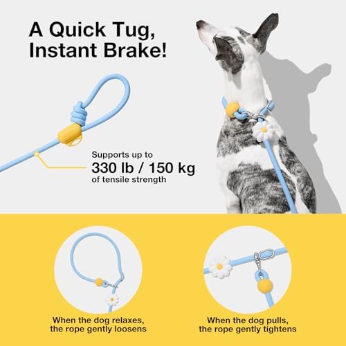 VETRESKA Hands-Free Dog Leash, 8FT Daisy Rope Leash - Image 4
