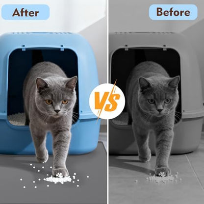 Cat Litter Mat 24" x 16", Soft Silicone Material, Easy Clean Waterproof No Slip - Image 3