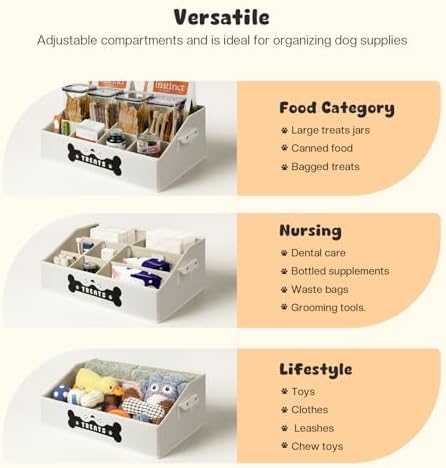 Dog Treat Container, Dogs Storage Organizer - Image 3