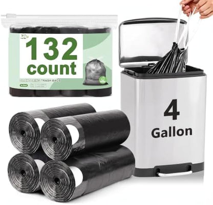 4 Gallon Drawstring Trash Bags by YUFDA