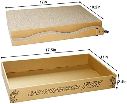 Cat Scratcher Pad Cardboard Scratch Box - Image 3