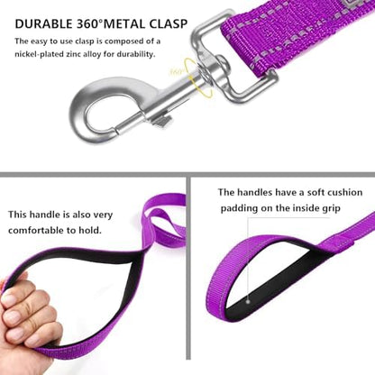 6 FT Basic Dog Leash for Large Dogs, Padded Handle - Image 4