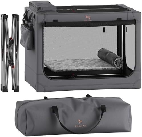 Noah & Paw XL Collapsible Dog Crate, Soft Large Dog Crate 900D Oxford by NoahPaw