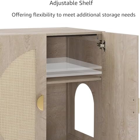 unipaws Tall Cat Litter Box Enclosure - Image 6
