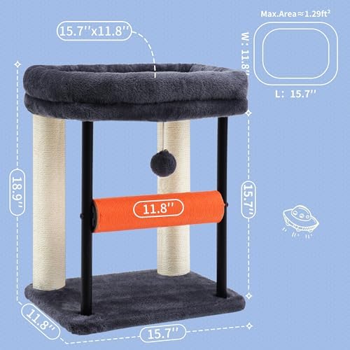 Hey-brother Cat Tree, Sturdy Tower - Image 3