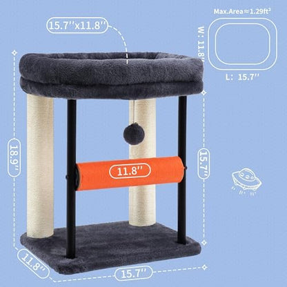 Hey-brother Cat Tree, Sturdy Tower - Image 3