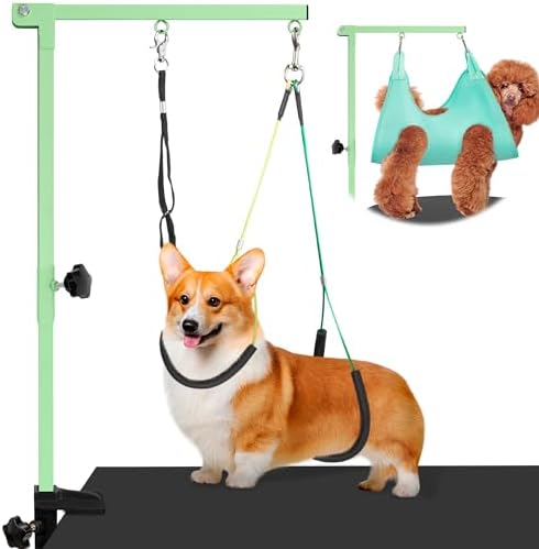 getlstub Dog Grooming Arm with Pet Grooming Hammock, Dog Grooming Stand with by SimpleSolutionsforCozyHome