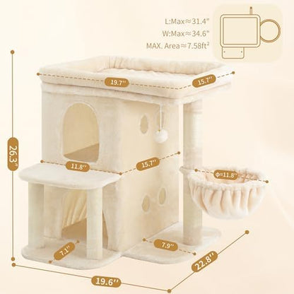 Heybly 26.3" Cat Tree for Large Cats - Image 3
