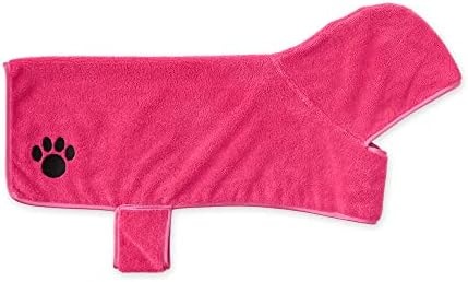 Bone Dry Pet Robe Collection, Embroidered Absorbent Microfiber Bath Robe - Image 2
