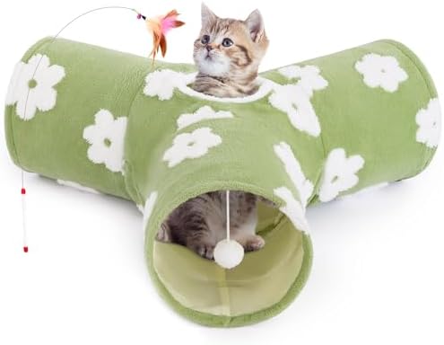 Tempcore Cat Tunnel, 3-Way Collapsible Toy by Tempcore