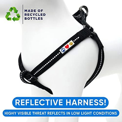 Pawtitas Recycled Reflective Step-in Dog Harness – Adjustable No-Pull Vest - Image 4