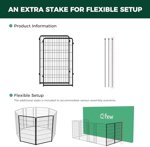 FXW Homeplus Indoor Dog Playpen, 2 Panels, - Image 3