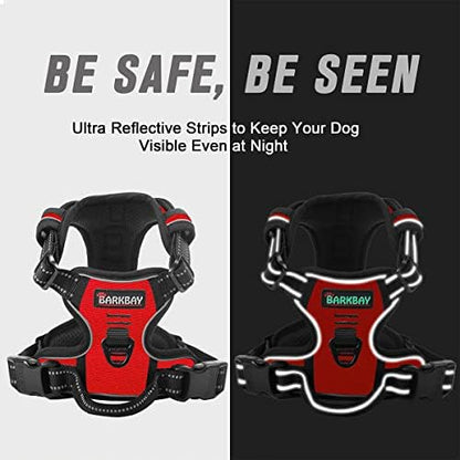 BARKBAY Dog Harness No Pull for Large Dogs Front Back Clips, Dog Vest - Image 5