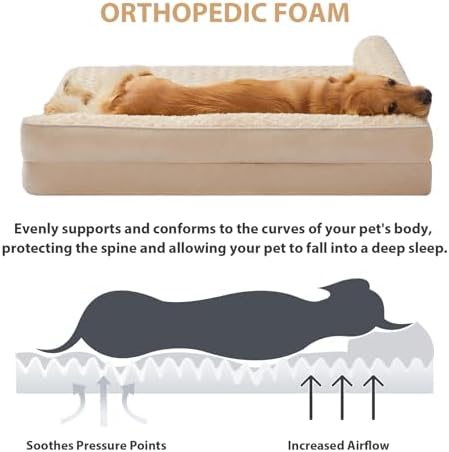 BFPETHOME Orthopedic Washable Dog Bed, Sleeping Couch - Image 3
