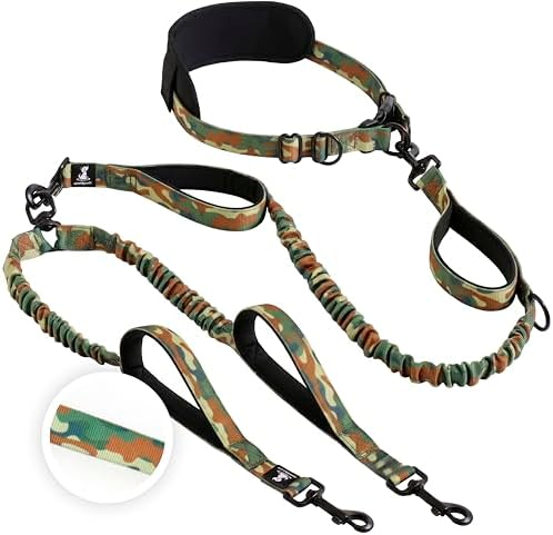 SparklyPets Hands Free Dual Dog Leash, Medium & Large by SparklyPets