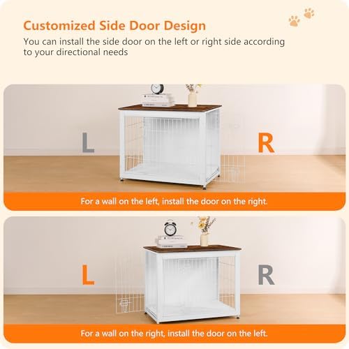 DWANTON 32.5" Dog Crate Furniture - Image 4