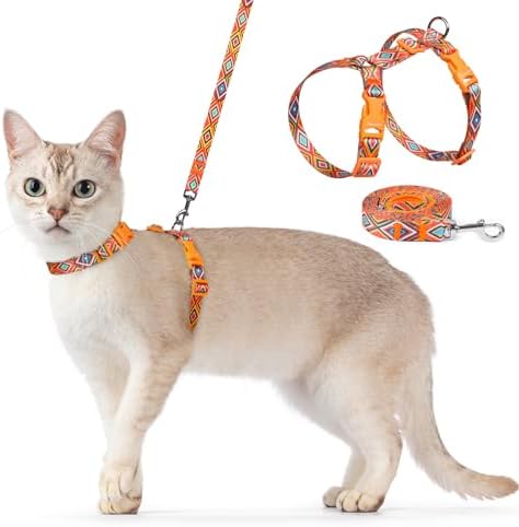 Dooradar Cat Harness and Leash Set, Adjustable Pet Straps by Dooradar