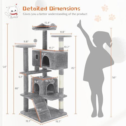 Sweetcrispy 54-inch Cat Tree Tower - Image 3