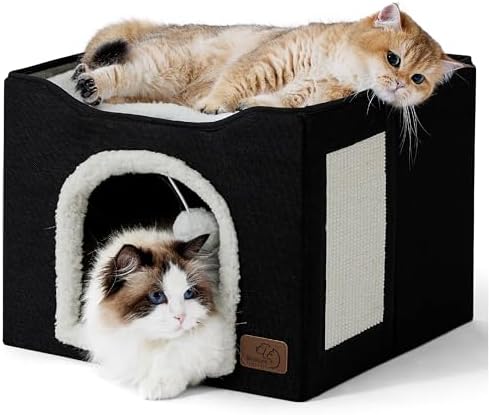 Bedsure Cat House Bed for Indoor Cats by BEDSURE
