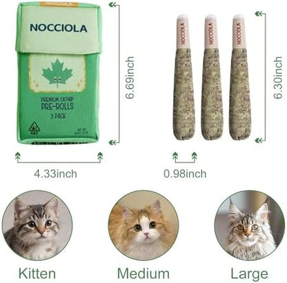 Nocciola 3 Pack Catnip Toys for Cats, Funny Cat Toys Filled - Image 2