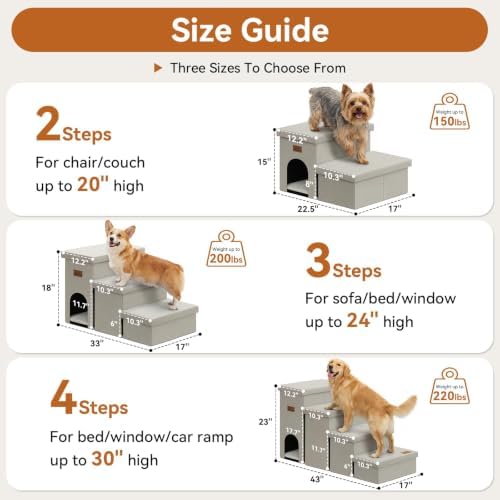 Zerbuger Dog Stairs with Storage - Image 2