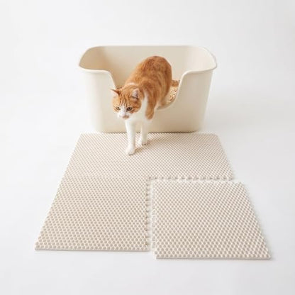 LitterGrid Cat Litter Mat 25.2" x 25.2" 4-Pack by gattigatti