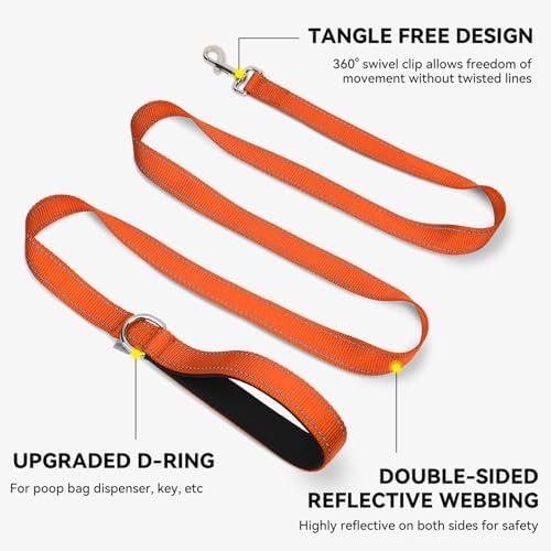 Joytale Reflective Dog Leash for Small Dogs, 6 FT x 3/4" - Image 5