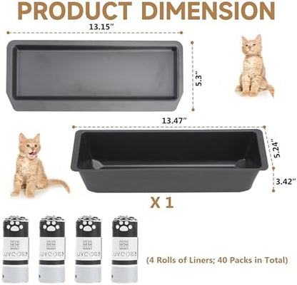 40 Litter Box Liners with a Permanent Waste Receptacle Compatible with Nature's - Image 3